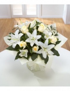 Centro tonos blanco pastel